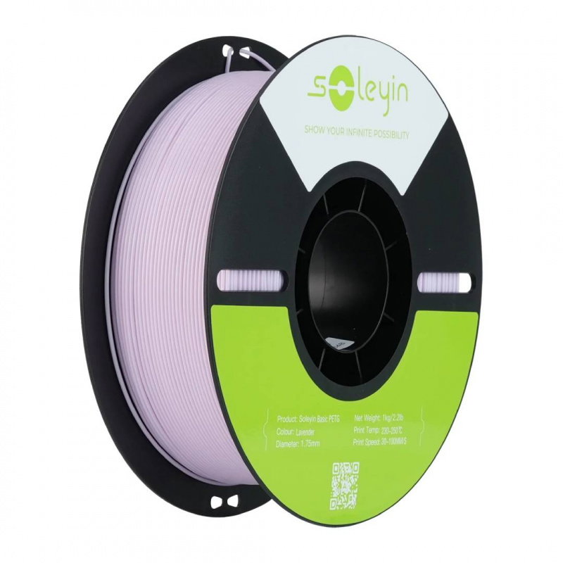 Soleyin Basic PETG Lavender _1.75_1KG_Black Neutral Tray_Eco