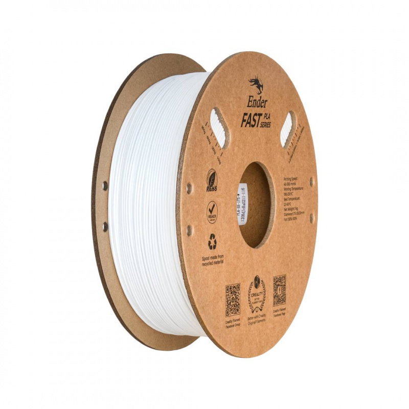 End Fast PLA White_ 1.75mm_ 1KG_ Environmentally friendly paper