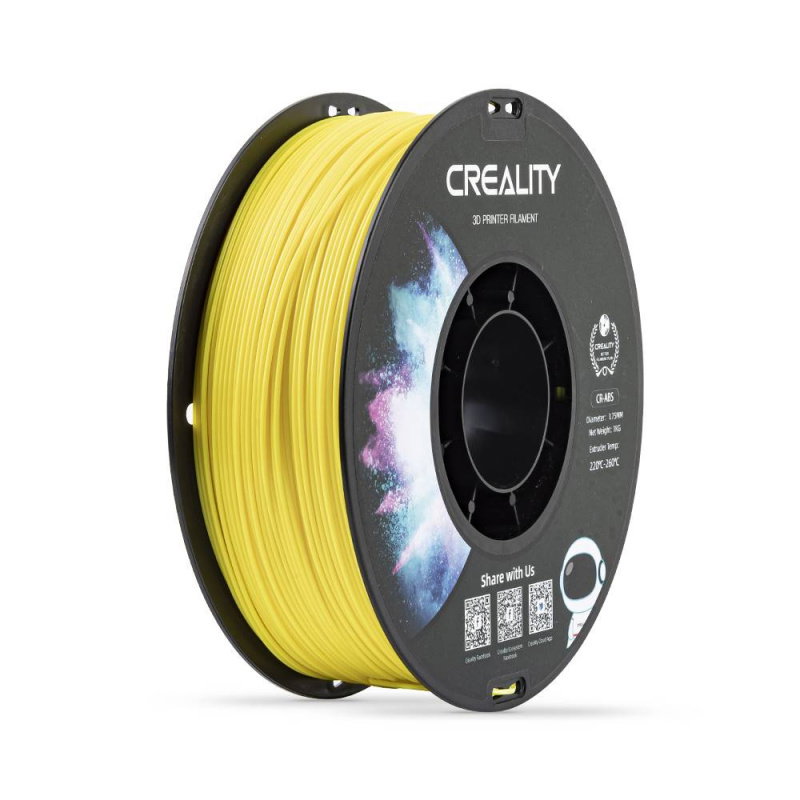CR-ABS Yellow_1.75mm_1KG_Black neutral tray_Black and white box