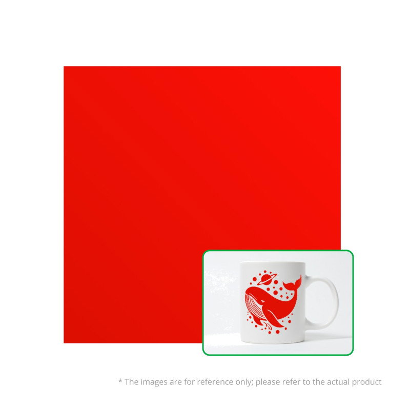 Odstranitelná vinylová fólie matná 300x300mm - Bambu Lab - Red - 10 ks. - YG012
