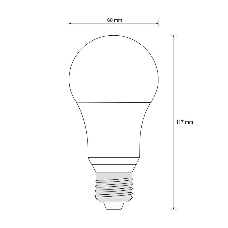 LED žárovka ART E27, 9W, 750lm, teplá barva