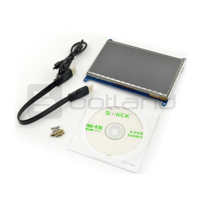 7palcová testovací deska HDMI LCD (B) IC - 7 "dotyková obrazovka 800 x 480 pro Raspberry Pi
