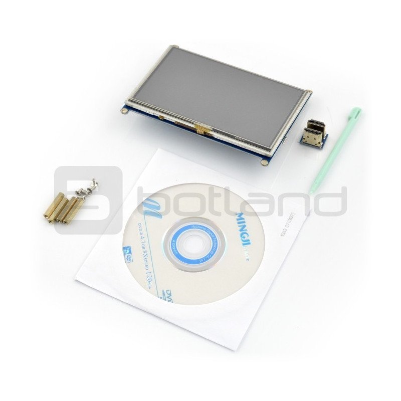 5palcová testovací deska HDMI LCD IC - 5 "dotyková obrazovka 800 x 480 pro Raspberry Pi