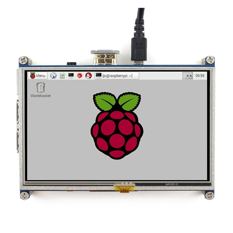 5 "dotyková obrazovka TFT 800 x 480 pro Raspberry Pi - GPIO