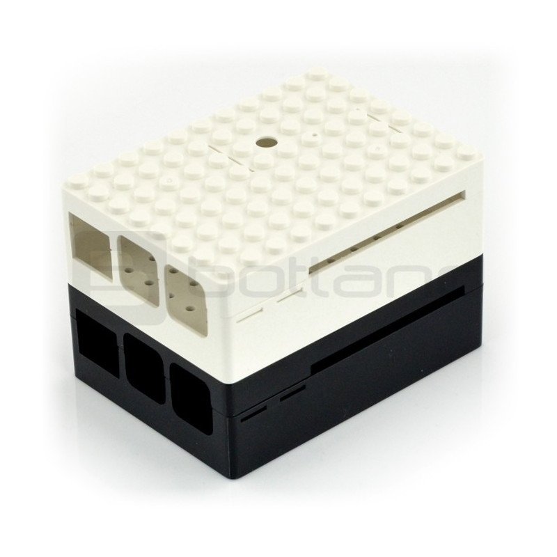 Pi-Blox - pouzdro Raspberry Pi Model 2 / B + - bílé