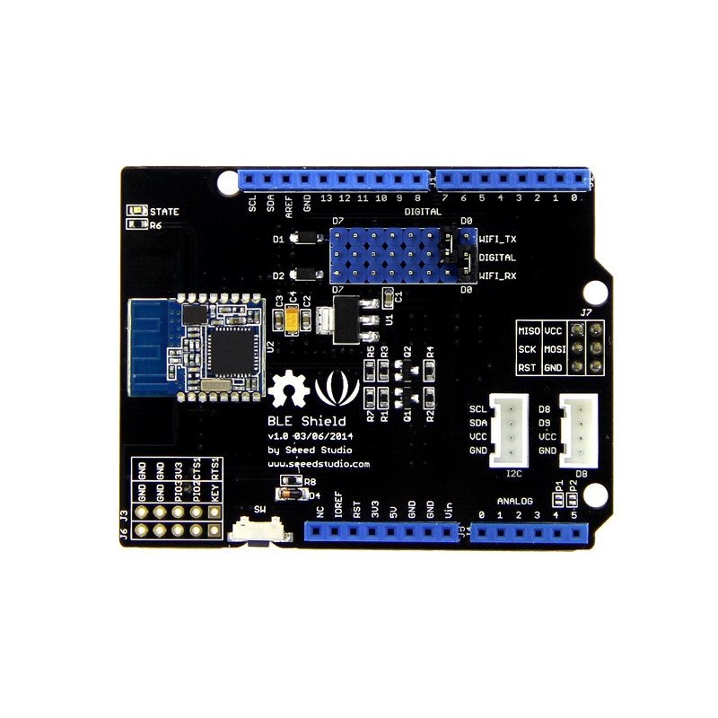 Viděný štít BLE - překrytí Bluetooth 4.0 pro Arduino