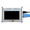 Odporový dotykový LCD TFT 5 "800x480px HDMI + USB pro Raspberry Pi 2 / B + a černobílé pouzdro - zdjęcie 7