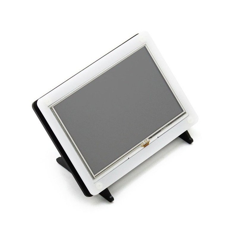 Průhledné pouzdro pro Raspberry Pi 2 / B + a TFT 5 '' LCD obrazovku
