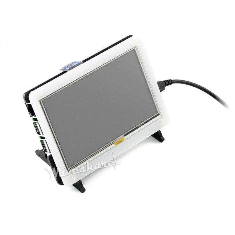 Pouzdro pro Raspberry Pi 2 / B + a TFT 5 '' LCD displej - černobílé