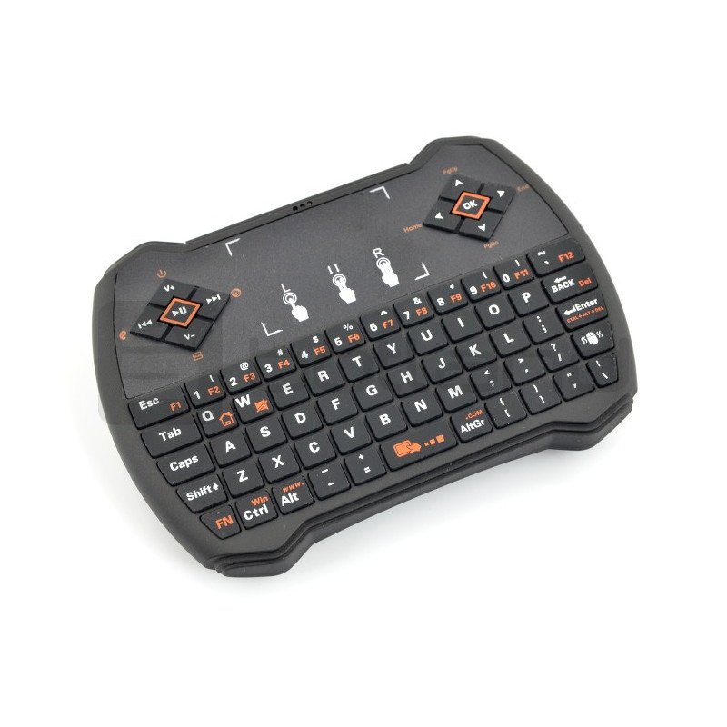 Multifunkční klávesnice V6A - bezdrátová klávesnice + touchpad