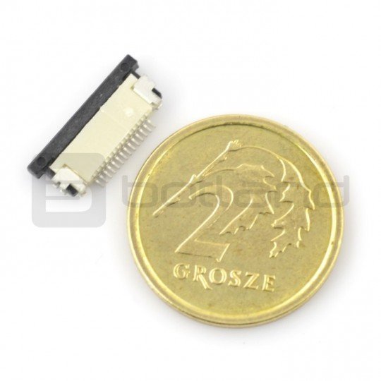 ZIF zásuvka, FFC / FPC, 14 pinů vodorovně, rozteč 0,5 mm, spodní kontakt