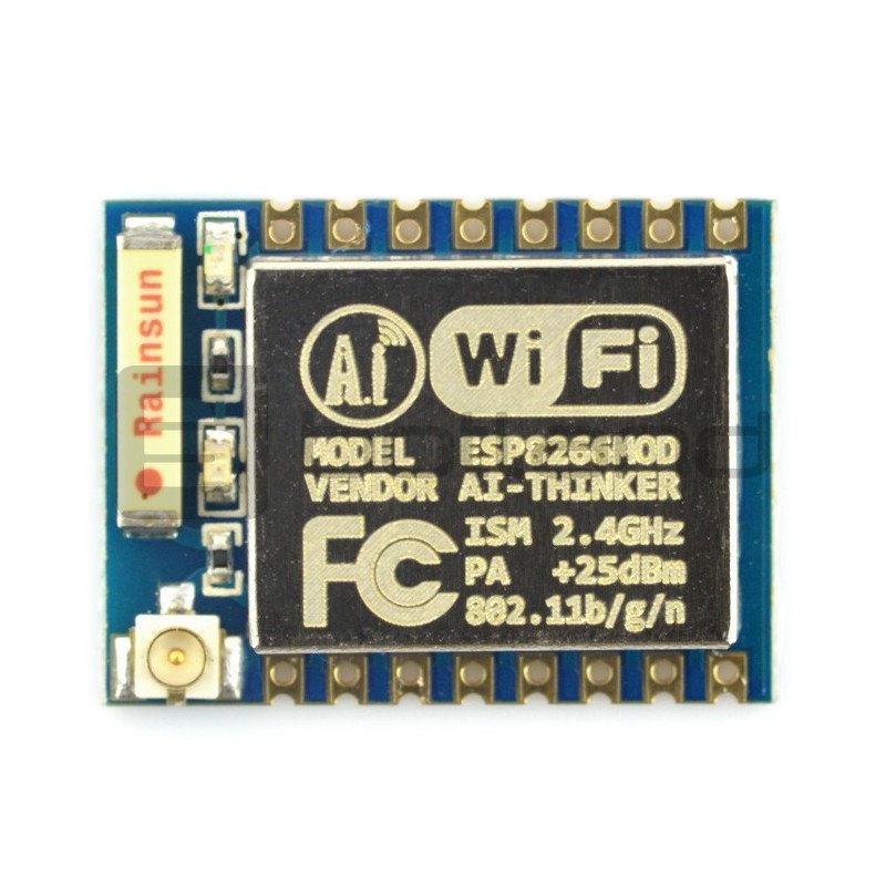 WiFi modul ESP-07 ESP8266 - 9 GPIO, ADC, keramická anténa + u.FL konektor
