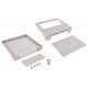 Plastové pouzdro Kradex Z25J - světlo 220x220x78mm Plastové pouzdro Kradex Z25J - světlo 220x220x78mm