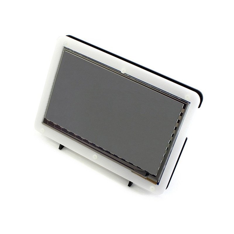 Pouzdro pro Raspberry Pi a TFT 7 '' HDMI LCD displej - černobílé