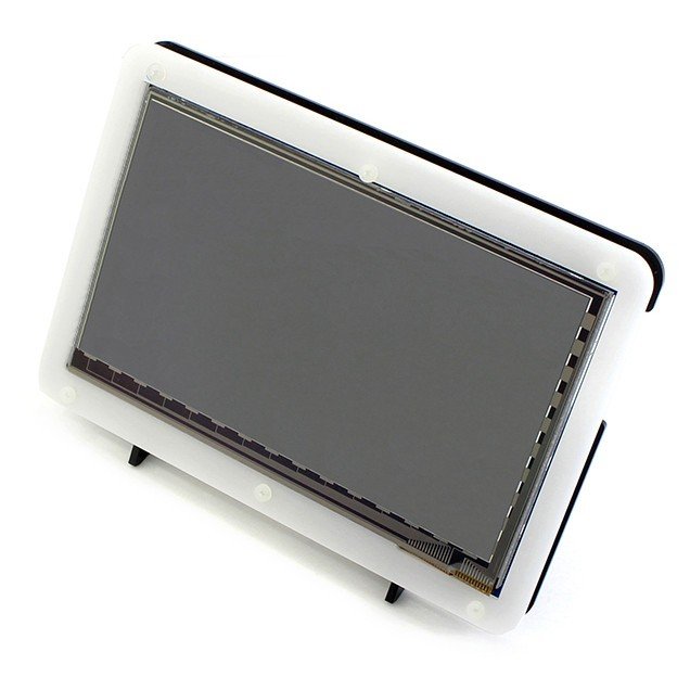 Pouzdro pro Raspberry Pi a TFT 7 '' HDMI LCD displej - černobílé