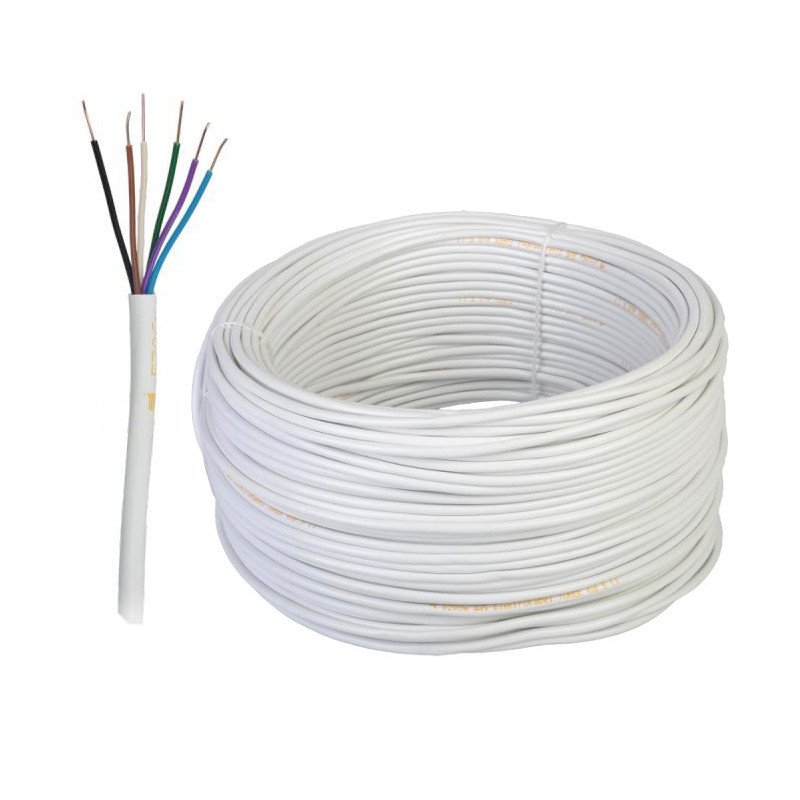 Výstražný kabel YDTY 6žilový 0,5 mm - 1 m