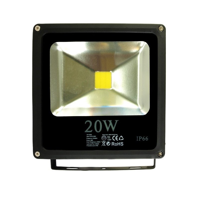 Tenká venkovní lampa LED ART, 20 W, 1200 lm, IP66, AC90-240V, 3000K - teplá bílá