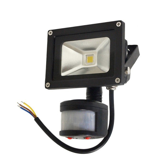 Venkovní lampa LED ART se senzorem pohybu, 10 W, 900 lm, IP65, AC80-265V, 4000K - neutrální bílá