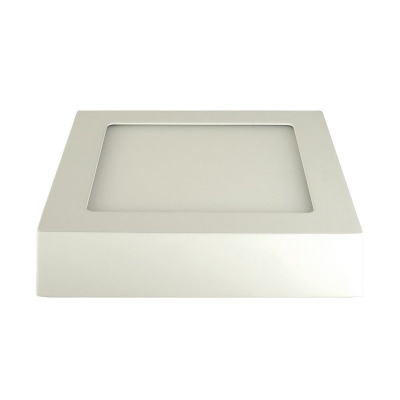 Povrchový panel LED ART, hranatý 18 cm, 12 W, 720 lm, AC80-265V, 4000K - neutrální bílá