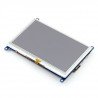 Odporový dotykový displej LCD TFT 5 '' 800x480px HDMI + USB Rev. 2.1 pro Raspberry Pi 3/2 / B + - zdjęcie 2