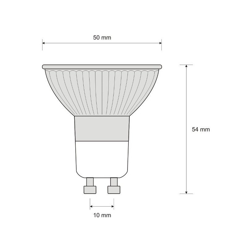 LED ART žárovka, GU10, 1,2 W, 100 lm, teplá barva