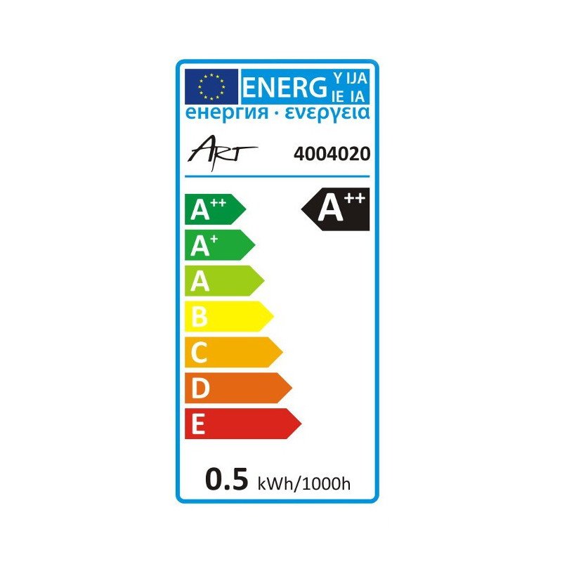 LED žárovka ART E27, 0,5 W, 30 lm, modrá