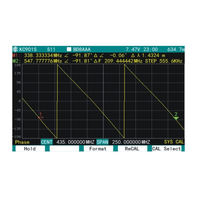 Přenosný anténní a spektrální analyzátor KC901S - 3GHz