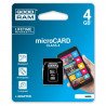 Paměťová karta Goodram micro SD / SDHC 4 GB třídy 4 s adaptérem - zdjęcie 1