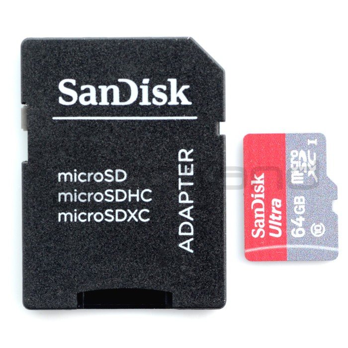 Paměťová karta SanDisk Ultra microSD 64 GB 80 MB / s UHS-I třída 10 s adaptérem