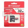 Transcend Premium 400x microSD 32GB 60MB / s UHS-I třída 10 paměťová karta s adaptérem - zdjęcie 1