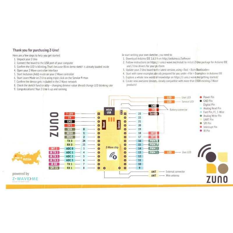Z-Uno - deska Z-Wave kompatibilní s Arduino
