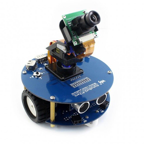 AlphaBot2 - PiZero Acce Pack - robotická platforma pro 2 kola se senzory a DC pohonem a kamerou pro Raspberry Pi Zero