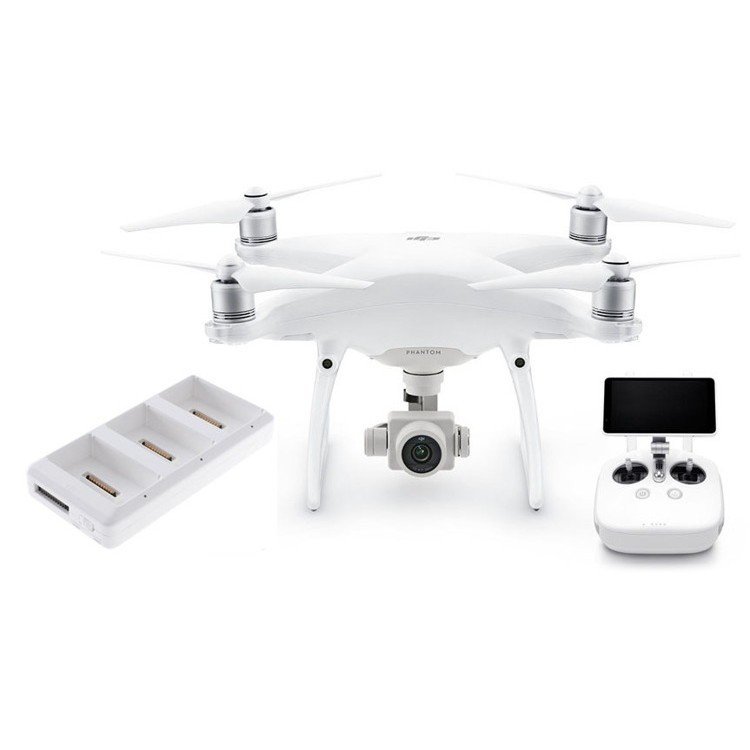 Quadrocopter dron DJI Phantom 4 Pro + s 3D kardanem a 4K UHD kamerou + 5,5 '' monitor + nabíjecí hub