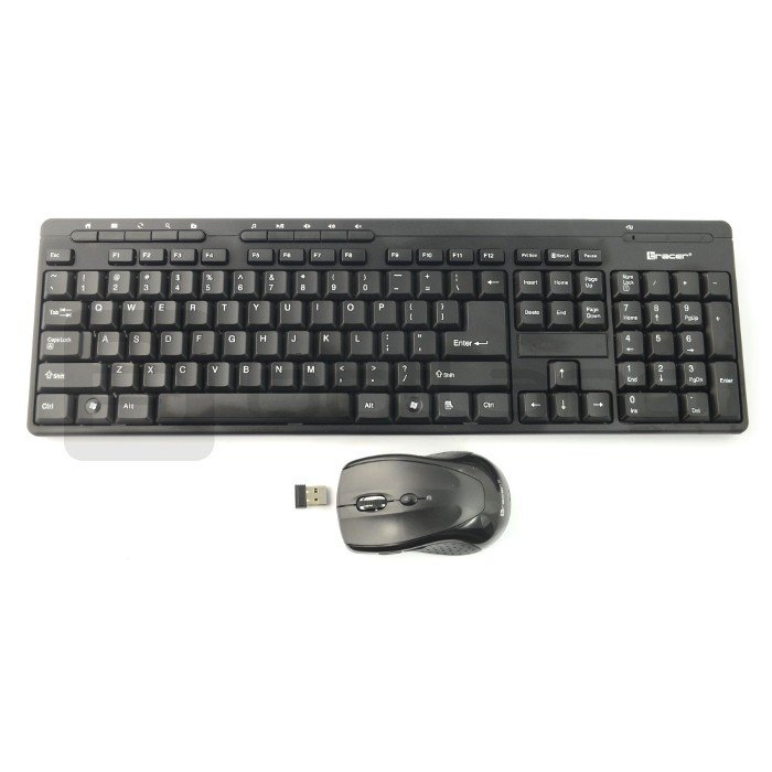 Sada klávesnice a myši Wireless Tracer BlackJack RF nano USB