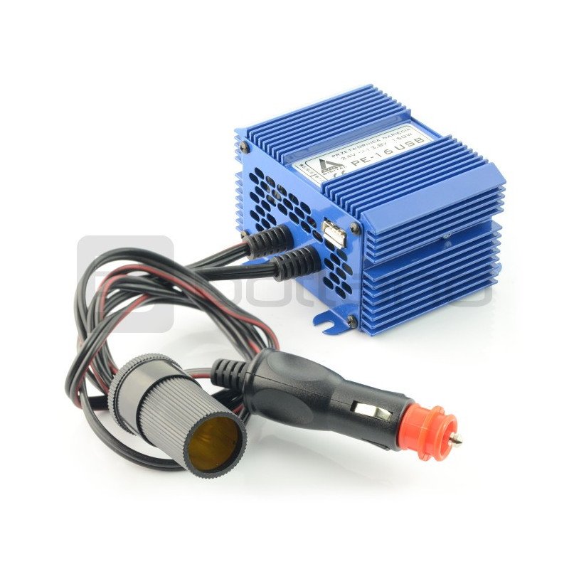 Elektronický převodník AZO Digital PE-16 USB 24 / 12V + USB 150W