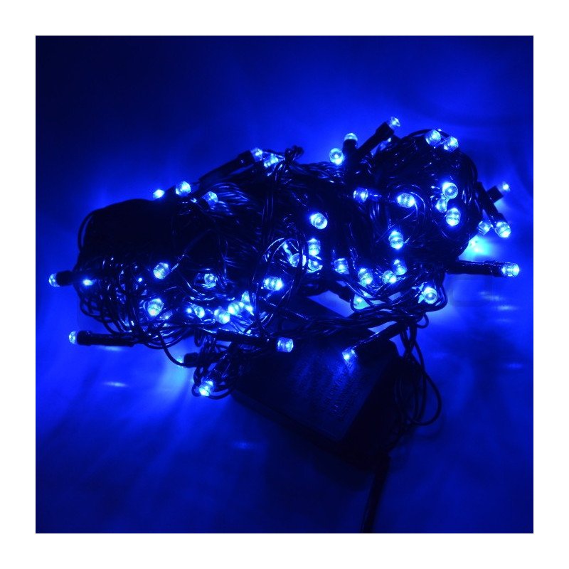 LED vánoční osvětlení - modrá - 100 ks