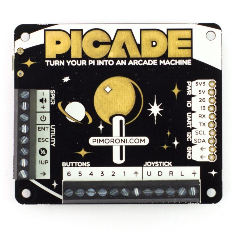 Picade HAT - retro konzole - štít pro Raspberry Pi