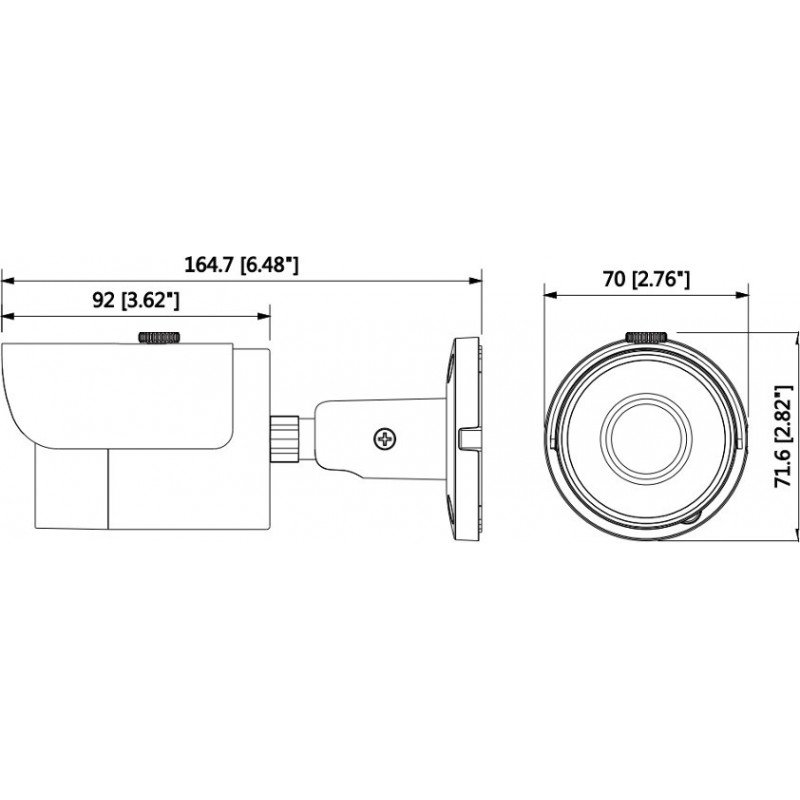 IP kamera Dahua IPC-HFW1220SP-0280B PoE 1080p IP67
