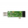 Programátor AVR kompatibilní s páskou USBasp ISP + IDC - zelená - zdjęcie 3