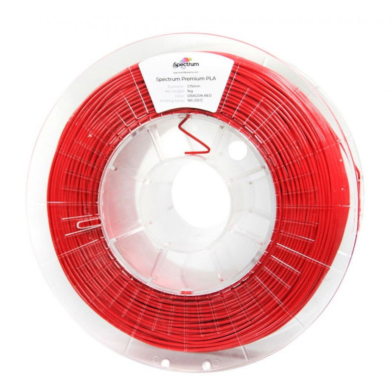 Filament Spectrum PLA 1,75mm 1kg - dračí červeň