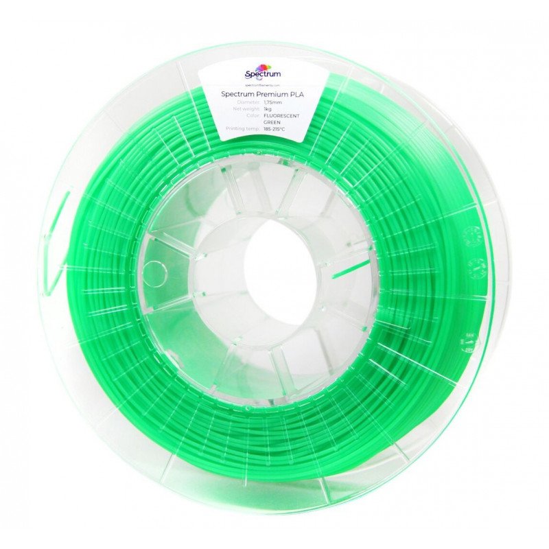 Filament Spectrum PLA 1,75 mm 1 kg - fluorescenční zelená