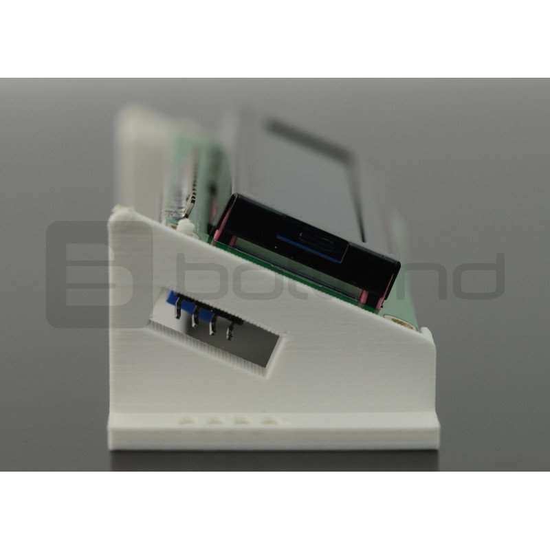 Stojan pro LCD displej 2x16 znaků - 3D tisk - bílý