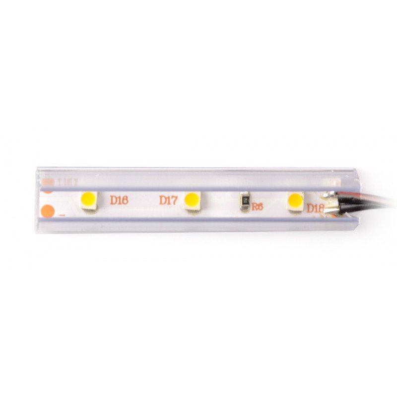 LED osvětlení polic NSP-50 - 3 LED, teplá bílá - 12V / 0,24W