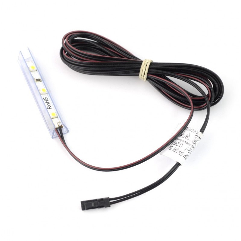 LED osvětlení polic NSP-50 - 3 LED, červená - 12V / 0,24W