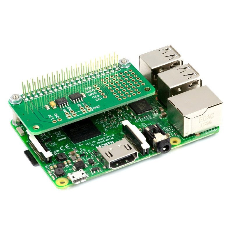 ADC-DAC Pi Zero - A / C a C / A převodník 12bitový SPI - štít pro Raspberry Pi