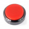 Tlačítko 6cm - červené - ploché - zdjęcie 1