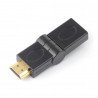 Úhlový, rozbitý HDMI adaptér - zásuvka - zástrčka - zdjęcie 2