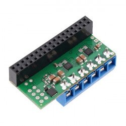 Pololu MAX14870 - dvoukanálový budič motoru 28V / 1,7A - štít pro Raspberry Pi 3 + / 3/2 / B + - sestavený
