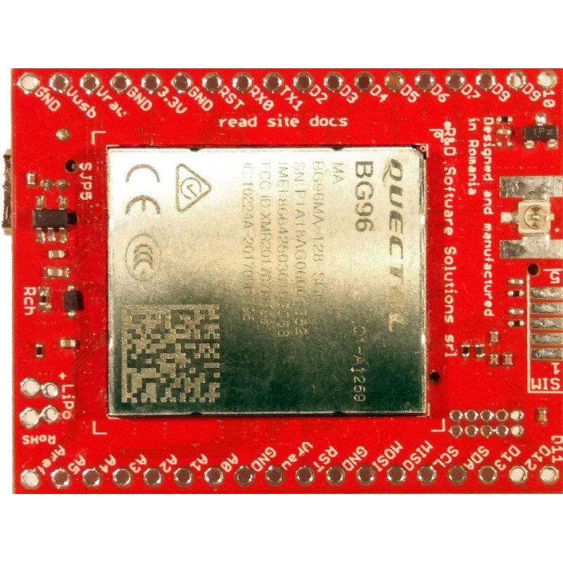 Modul xyz-mIOT 2.09 BG95 Quad Band GSM + GPS + HDC2010, DRV5032 - pro Arduino a Raspberry Pi