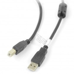 Kabel USB A - B s feritovým filtrem - 1,8 m